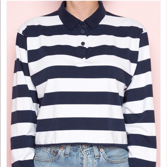 Brandy Melville Cropped Polo on Sale 